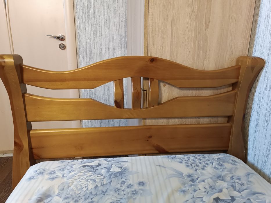 Детская кровать с дерева Милана (ясень) Натуральный. Дитяче ліжко .