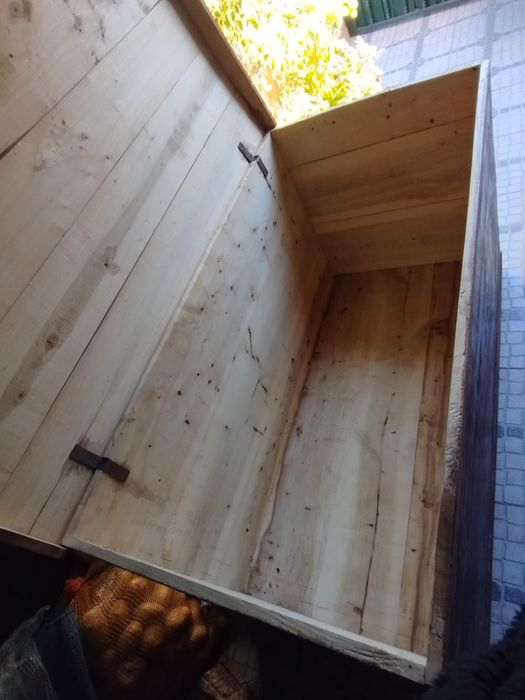 Arca antiga em choupo