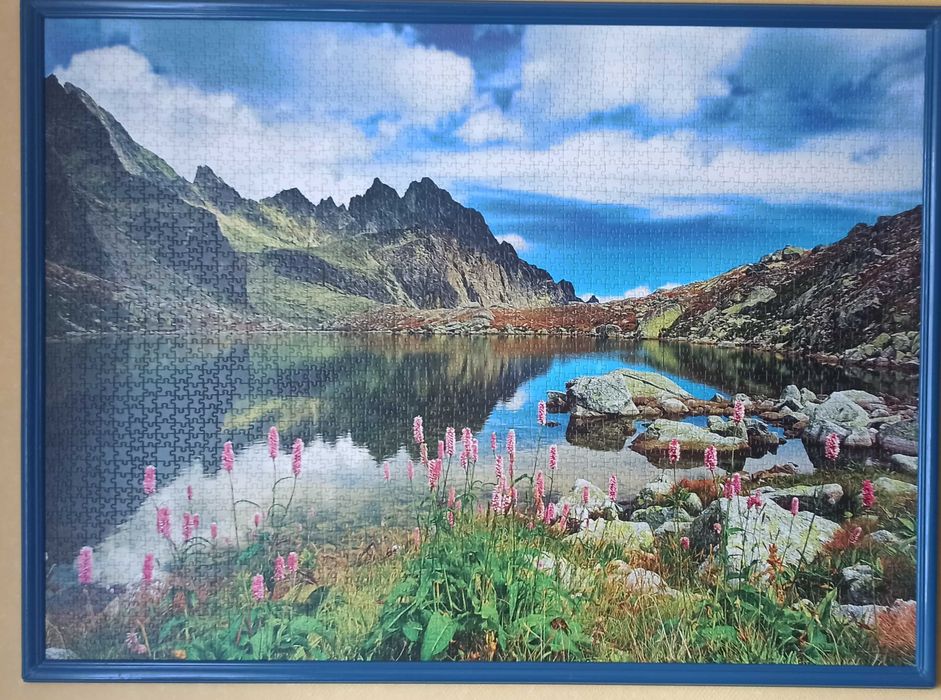 Puzzle Staroleśniański Staw Tatry Słowacja, 3000 el. TREFL 33031 Rama