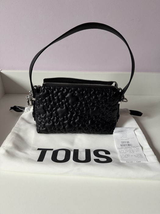 Czarna Torebka TOUS mini puffy bear