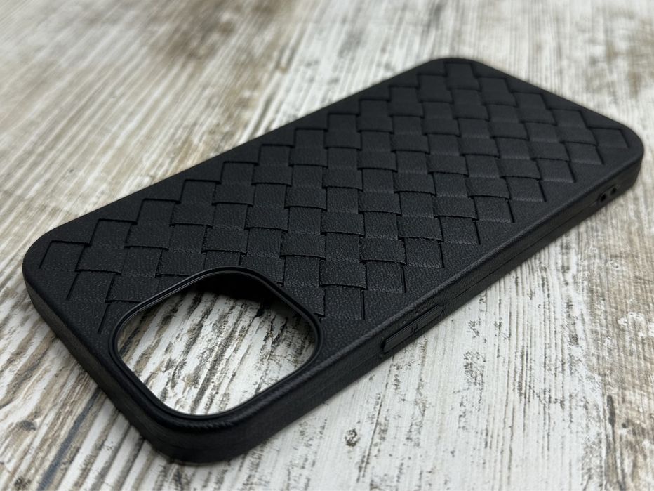 Чехол плетенка на iPhone 15 Pro Max/ 15 Pro/ 15. Тонкий чохол