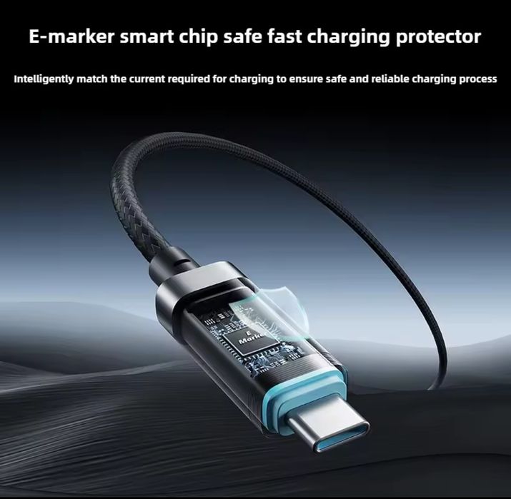 Кабель Cuktech 240 W Oled дисплей . Premium  !!!