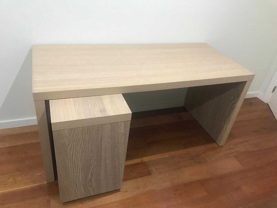 Secretária de escritório com apoio extensível - ótimo estado