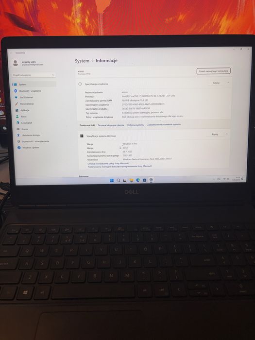 Dell  precision 7550 i7 10850h 16gb