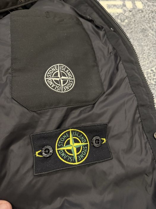 Пуховик stone island garment dyed nylon