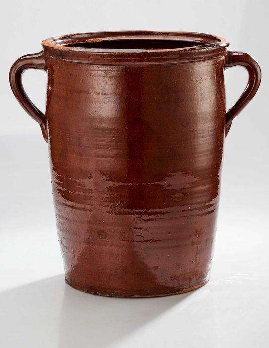 kamionka gliniany garnek duży wielki wysokość 38cm