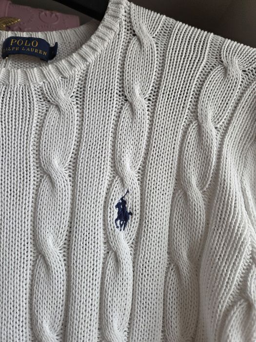 Lekkie sweterek Ralph Lauren warkocz