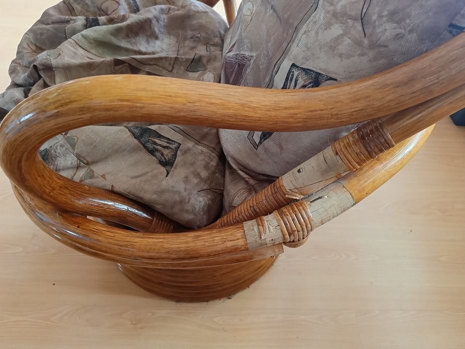 Fotel rattanowy  obrotowy