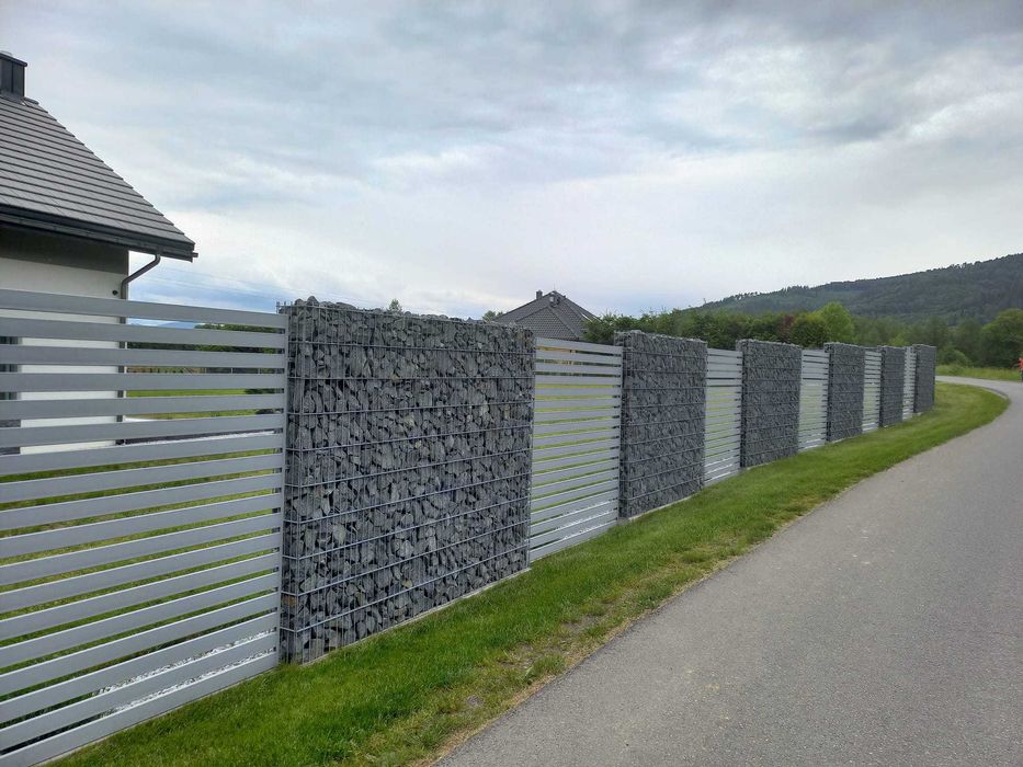 Kamień naturalny gabionowy na skarpę łupek biały czarny darmo dostawa