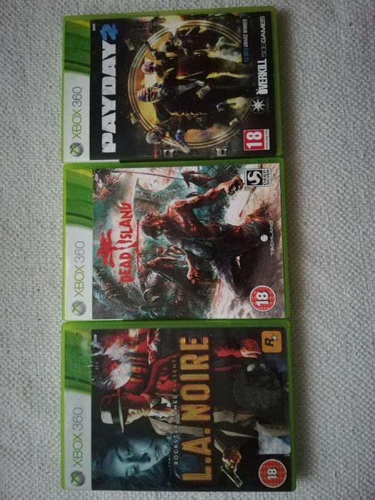 Zestaw 3gier xbox360 Dead Island Payday2 L.A. Noire