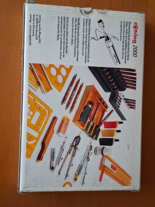 rapitografy firmy ROTRING, zestaw