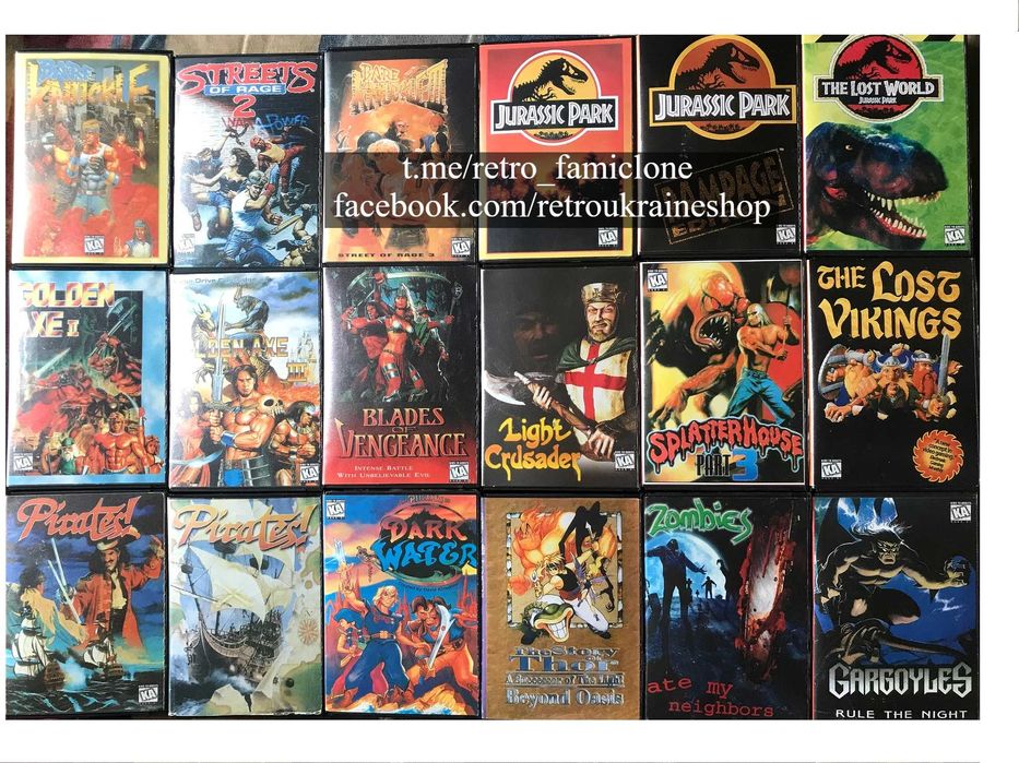 SEGA Середній бокс Mortal Kombat Battletoads для приставок mega drive