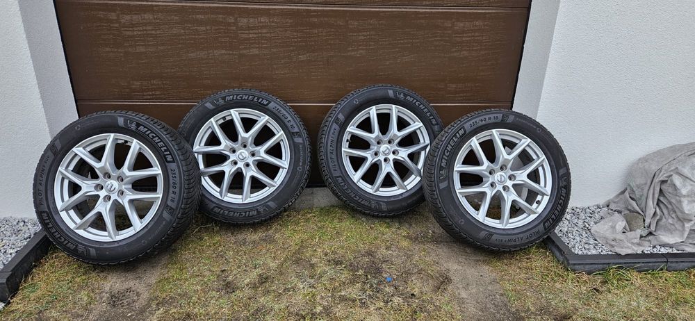 Alufelgi volvo xc60 r18 z oponami zimowymi Michelin