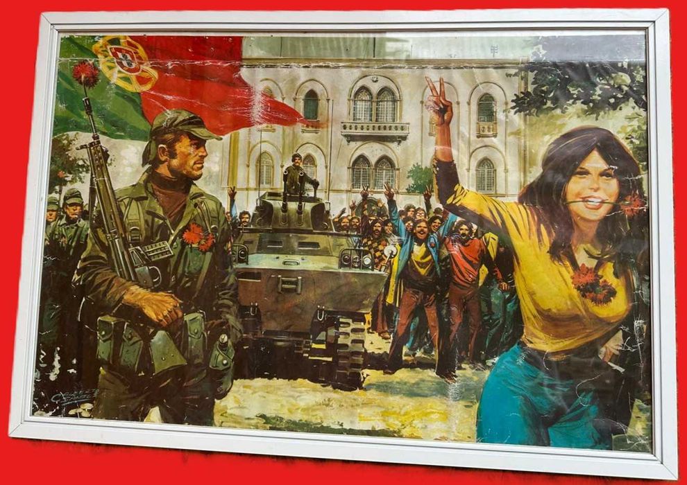 Quadro alusivo ao 25 Abril de 1974 Largo do Carmo
