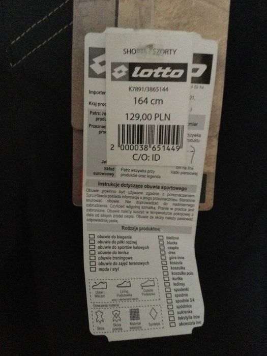 Spodenki sportowe LOTTO