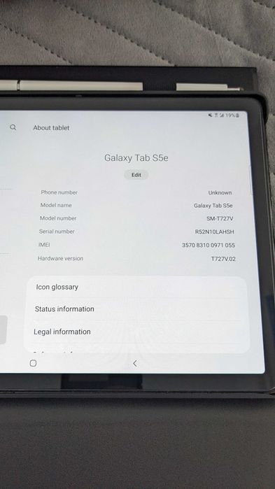 Планшет Samsung galaxy tab s5e