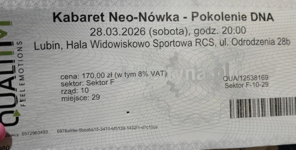 Bilety na kabaret Neonowka