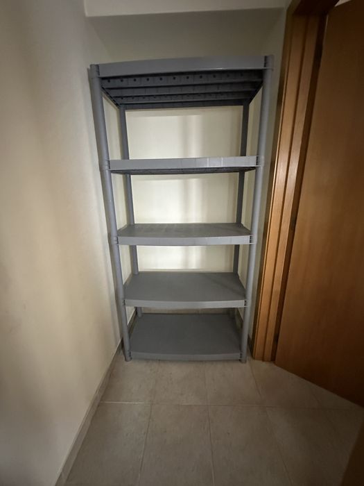 Armário de estantes em PVC 1,85 x 0,92 x 0,45 m