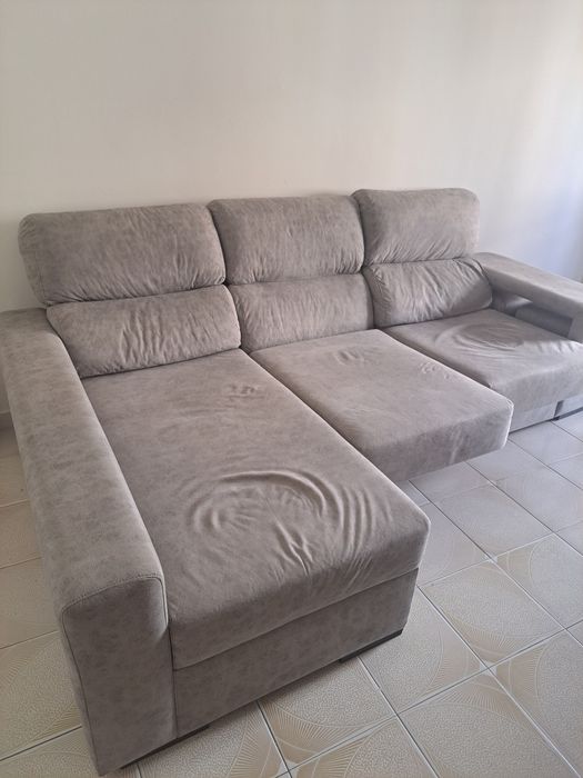 Sofá 3 lugares baú