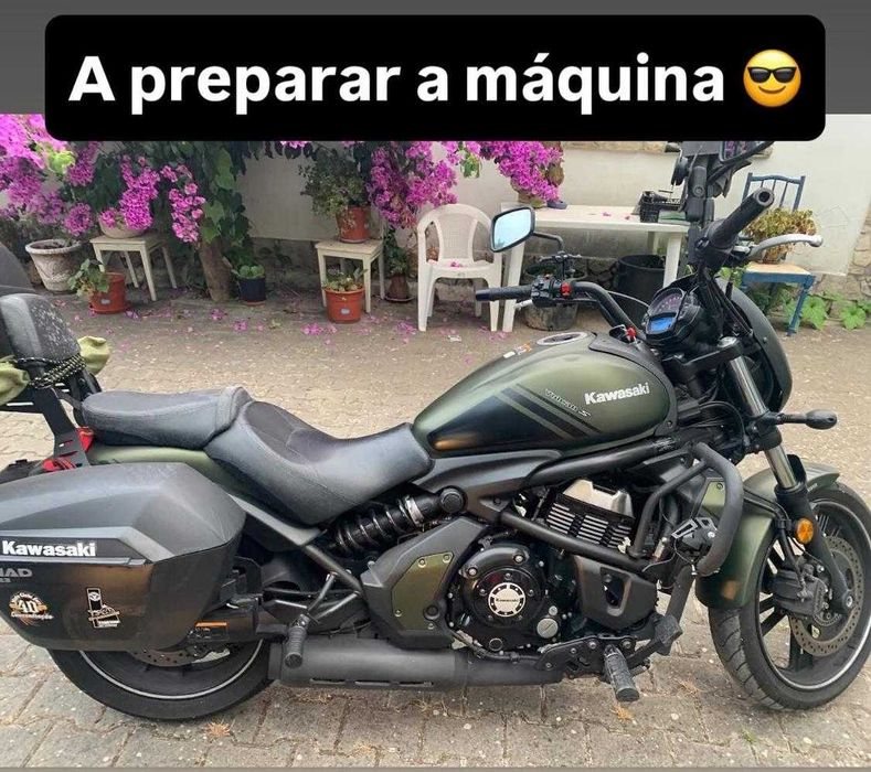 Kawasaki Vulcan S (2018) – Pronta a Viajar (64.000 km) + Extras