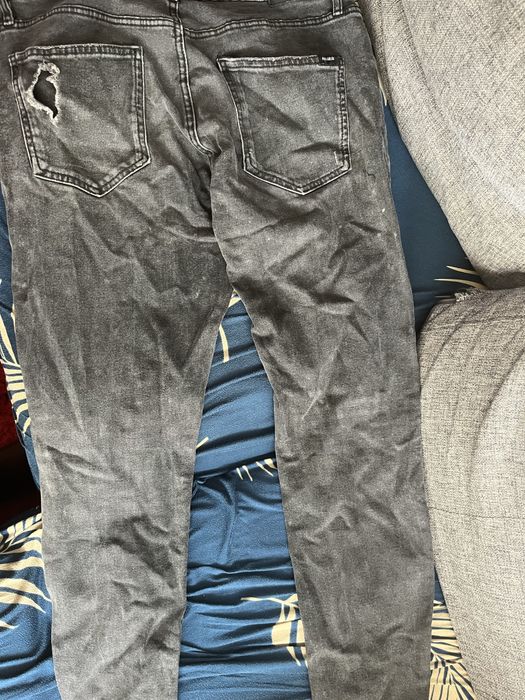 calcas de ganga rasgada da pull&bear