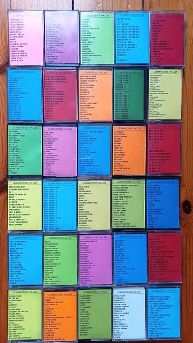 C64 Kasety do Commodore 64 - zestaw 87 sztuk, testowane