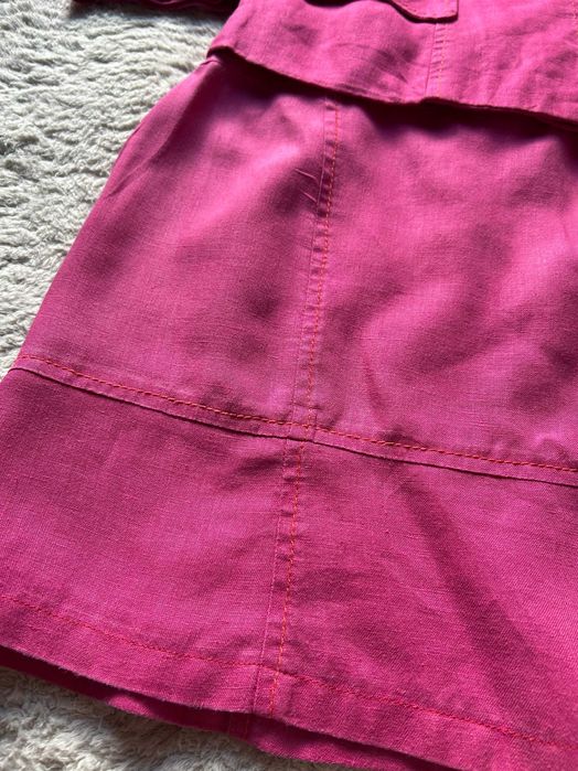 Garsonka lniana Monnari Marynarka i spódnica Fuksja rozm 34