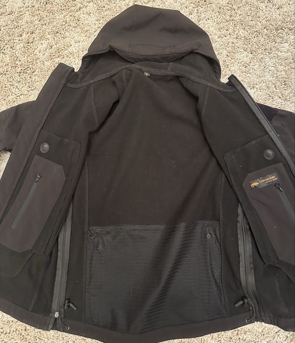 Тактическая куртка Soft Shell Spartan Police Black черная с капюшоном