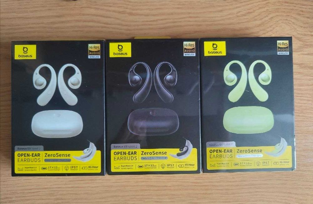 Бездротові TWS навушники Baseus Eli Sport 2 Open-Ear True Wireless Hi-Res Earbuds Bluetooth 6.0