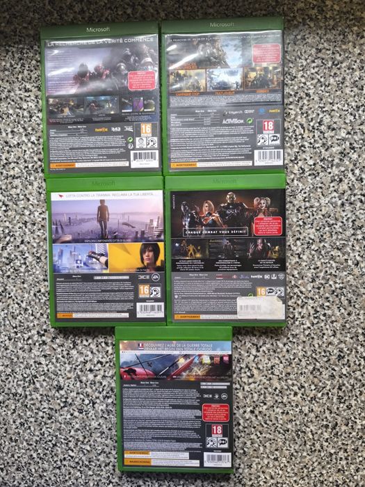 Conjunto de 5 jogos Xbox One