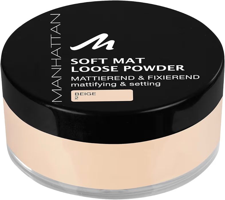 Manhattan Soft Mat Loose Powder Puder, 2 Beige, 20 g
