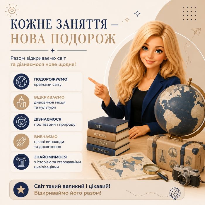 Літні онлайн-заняття для дітей від 7 до 10 років