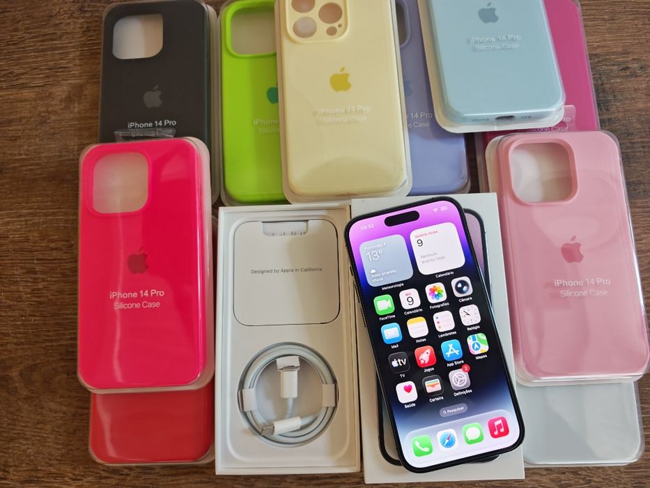 iPhone 14 Pro 6.1" 128GB Roxo Em muito bom estado Aceito Retomas