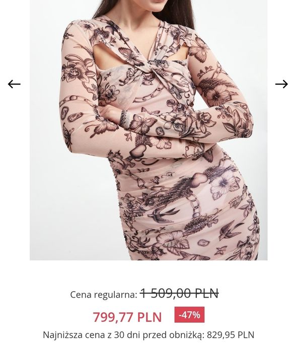 Sukienka  siateczka tiul PINKO 36  38 jak nowa