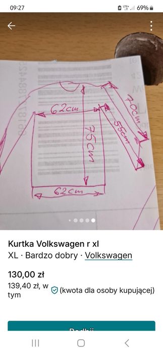 Kurtka Volkswagen r xl