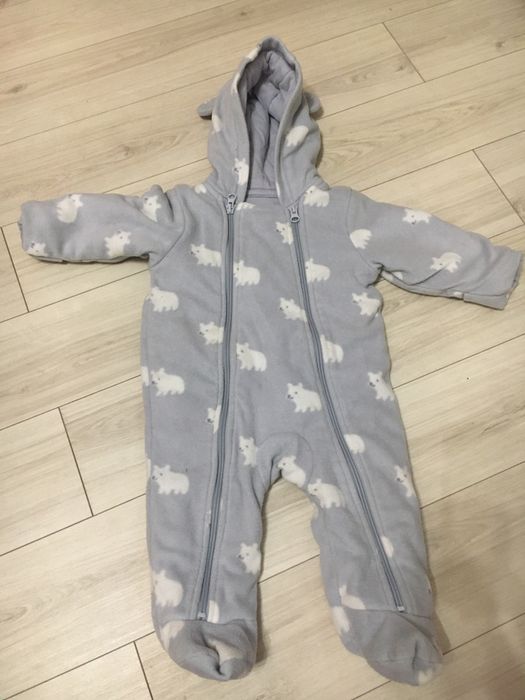 Деми комбинезон 3-6 мес флисовый