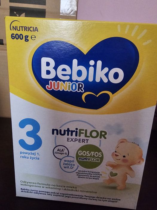 Sprzedam mleko Bebiko 3 600g nowe 10szt
