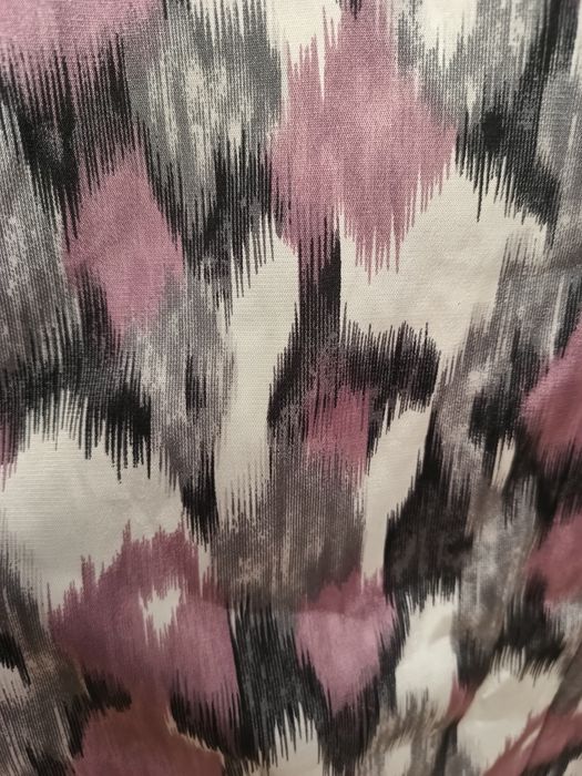 Damska sukienka dekolt karo wzory kryty suwak 48/4XL