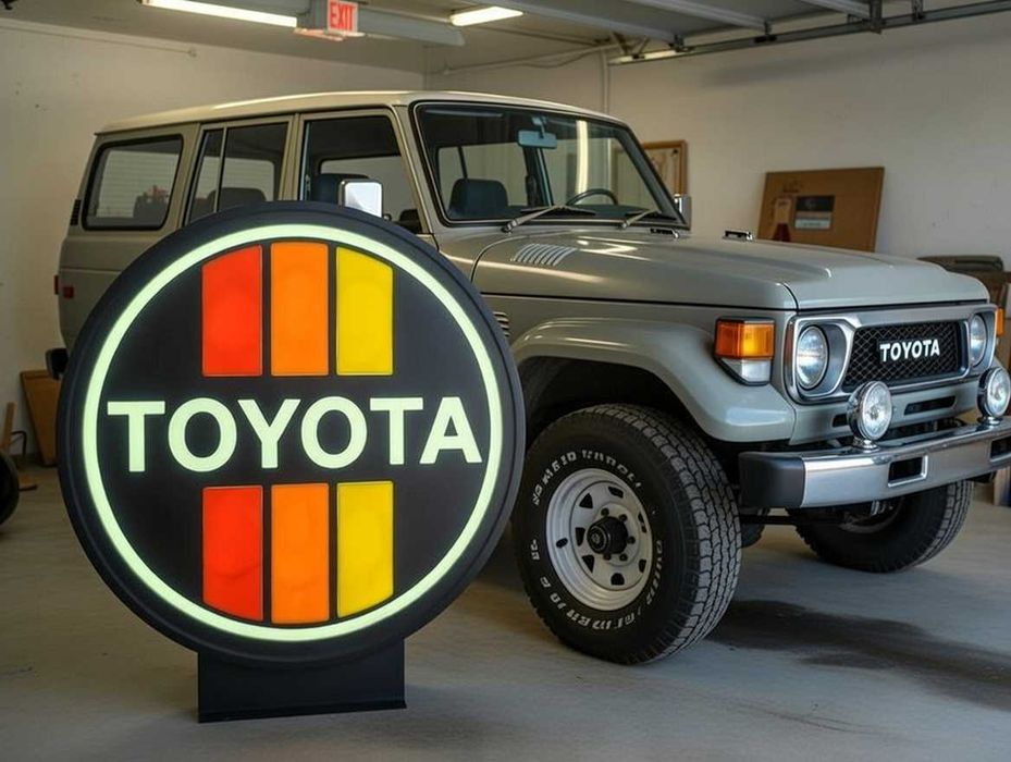 Lightbox Luminaria decorativa Toyota 80s