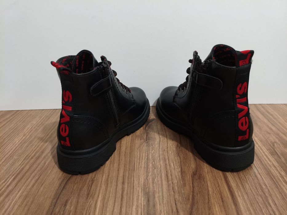 Buty Levis Levi's Strauss Catherine botki czarne na suwaki r. 34 21cm