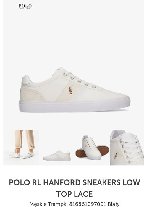 Buty UE 50 Polo Ralph Lauren  35,5 cm Sneakers Duża Stopa