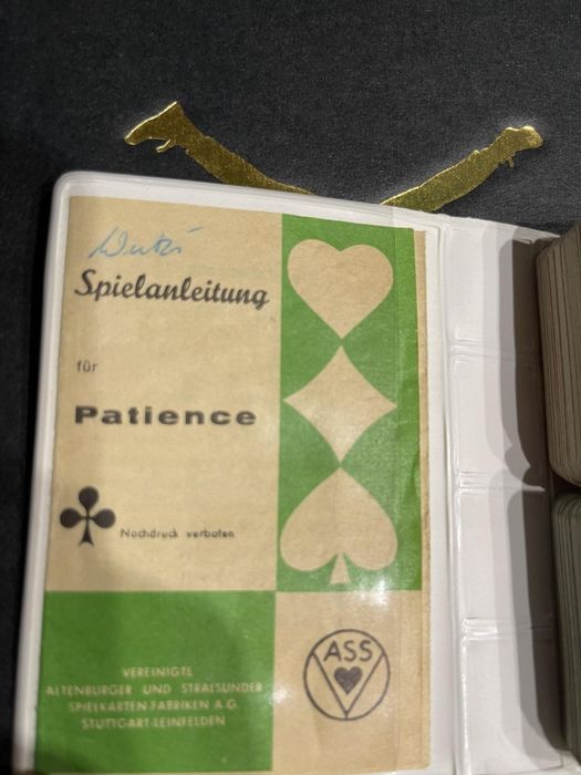 Kolekcjonerskie karty do gry patience