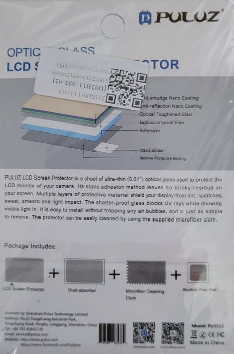 Szkło ochronne na ekran aparatu sony a6400  / a6300 / a5000 / a6000