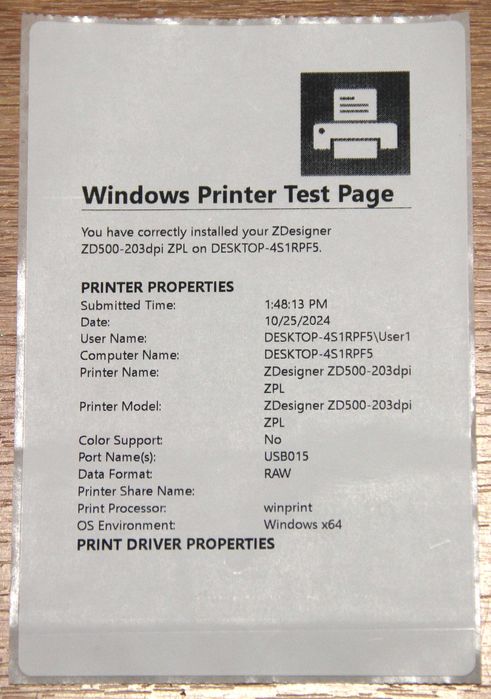Принтер термотраснферный Zebra ZD500 для этикеток