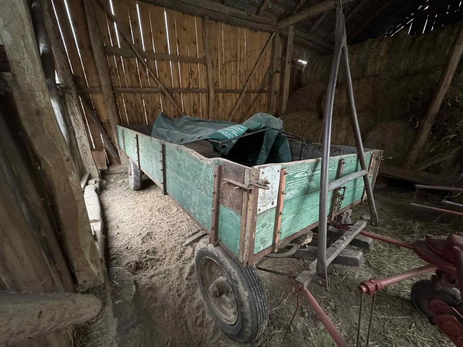 Wóz konny przerobiony na ciągnikowy