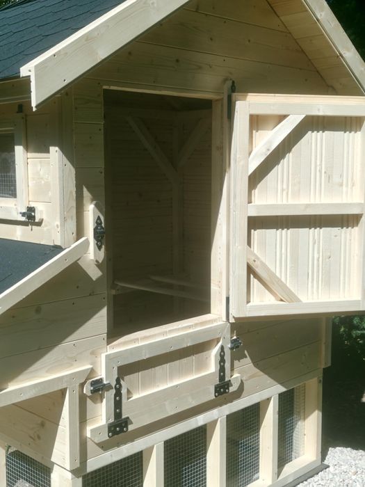 Kurnik z woliera 400x150