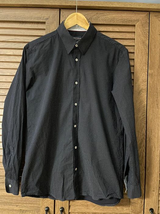 Męska koszula granatowa, L