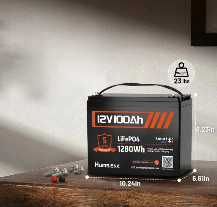 Аккумулятор LiFePO4, 12V, Литий железо фосфатный аккумулятор