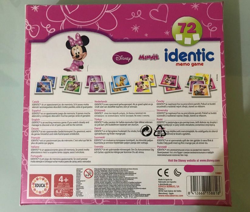 Jogo Identic Minnie NOVO