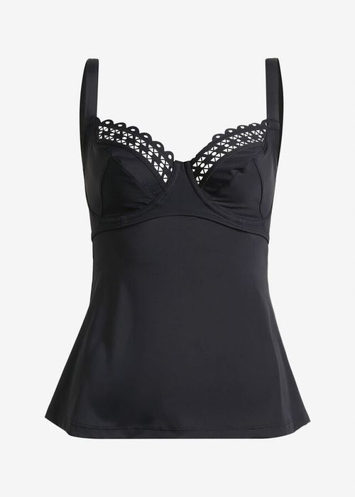 B.P.C top tankini z fiszbinami czarny ^38(75E)
